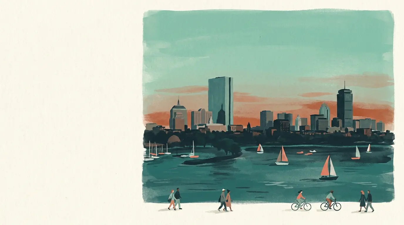 Illustration of Boston, MA