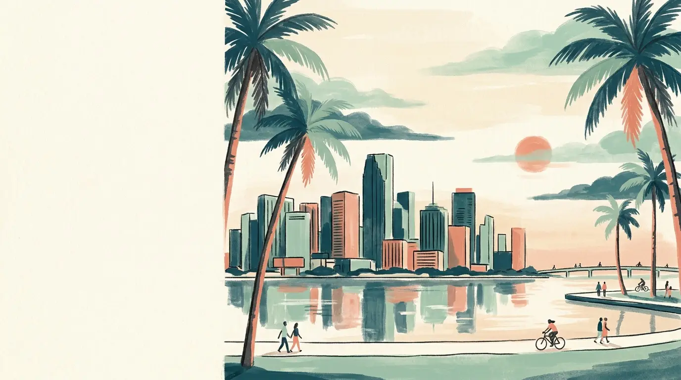 Illustration of Miami, FL