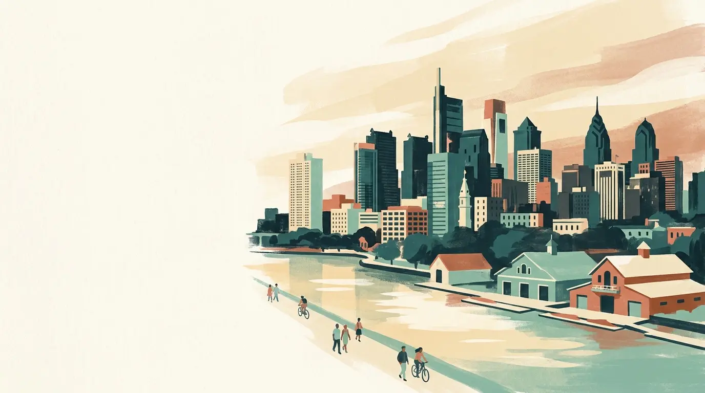 Illustration of Philadelphia, PA